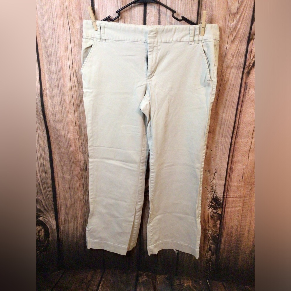 14 Ladies old Navy Khaki Pants stretch low waist (0030)